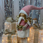 Soft Christmas toy/ Girl with a heart of gold
