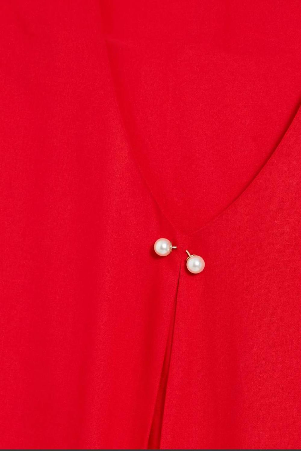 Red blouse
