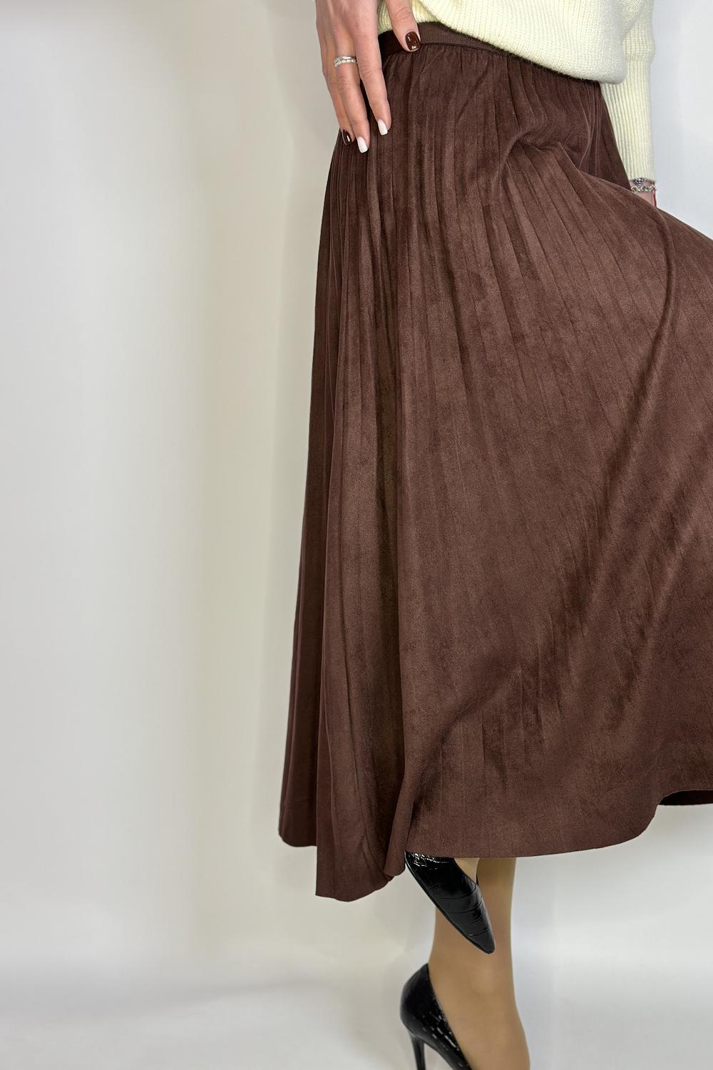 Women's skirt chocolate Marina V FW22-741