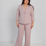 Пудровий костюм Plus Size