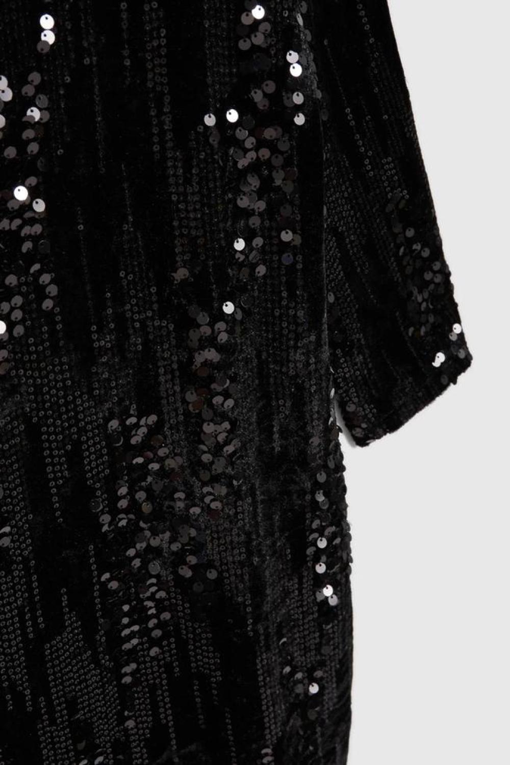 Black sequin mini dress Z-SU-4543-L-realiz