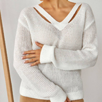 A lightweight ribbed sweater