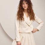 Vanilla pleated skirt