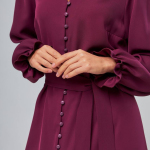 Midi dress in marsala color