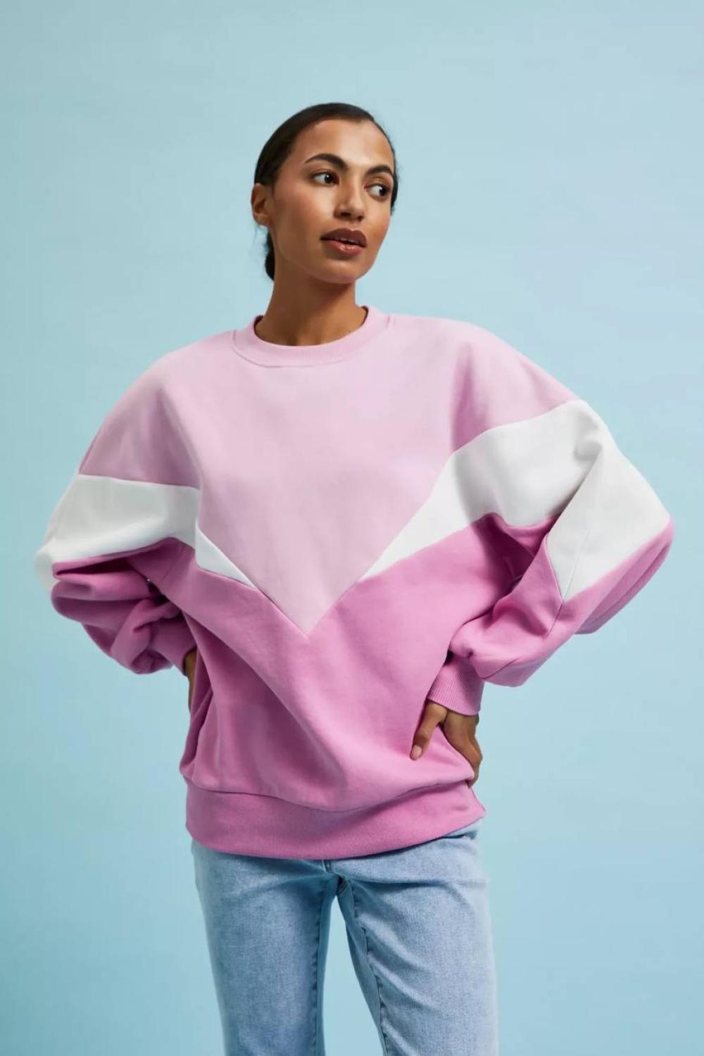 Pink biker sweatshirt