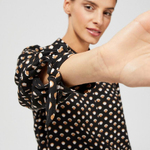 Blouse black with peas Moodo Z-KO-3615