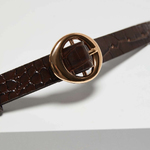 Brown eco-leather belt for women Z-PA-4201 MOODO