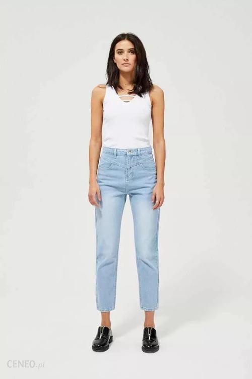 Джинси Mom Fit блакитні L-JE-3410 Moodo