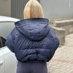 Navy short vest jacket 1365-Realiz