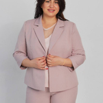 Пудровий костюм Plus Size