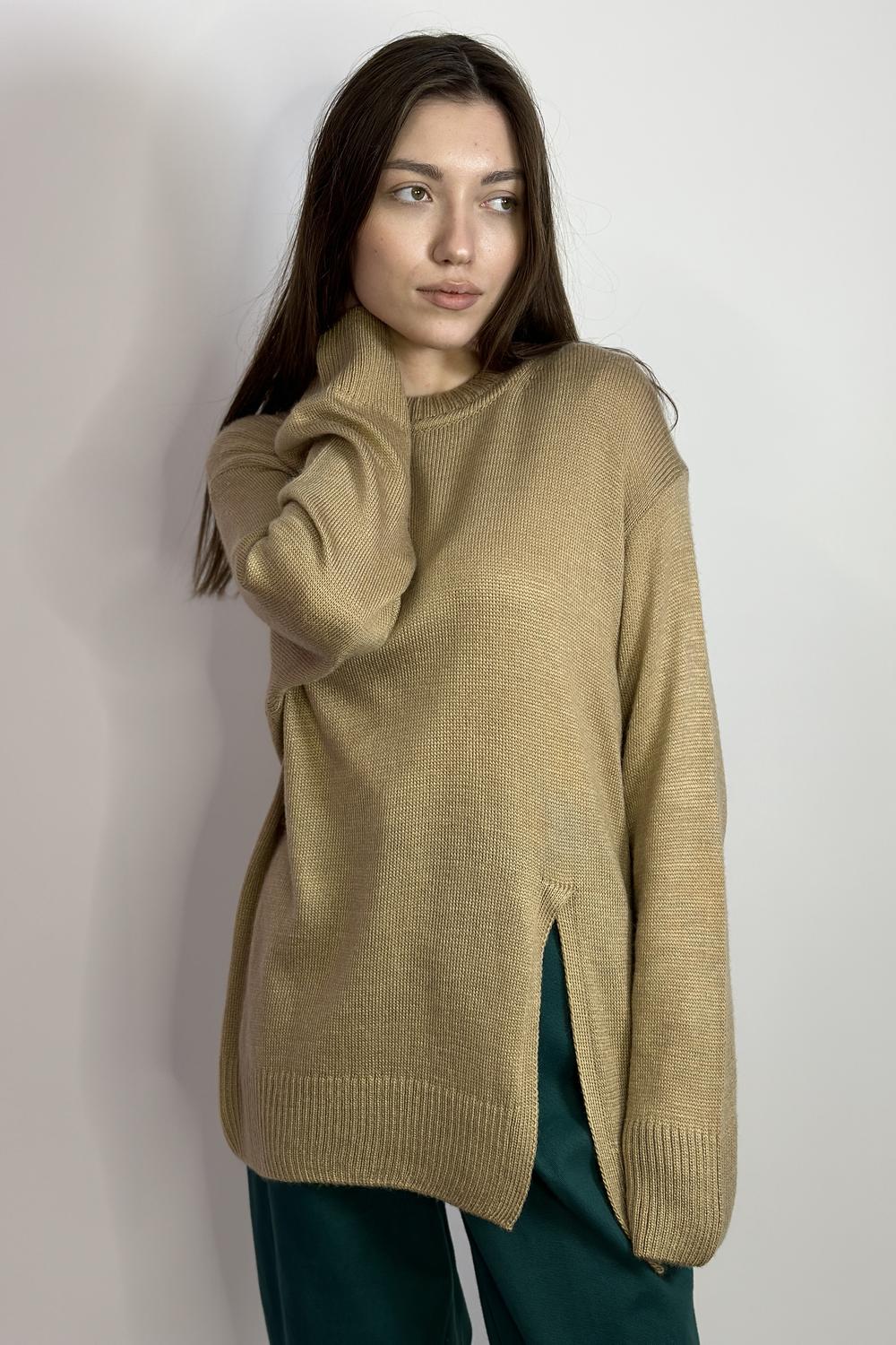 Jumper with camel cut STIMMA