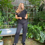 Blouse black combined Petro Soroka