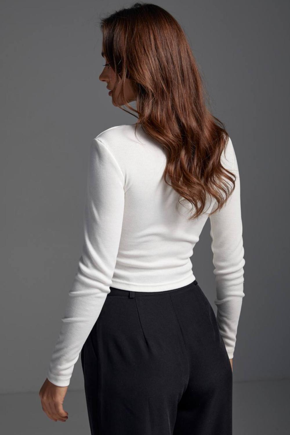 Long sleeve ribbed cropped long sleeve 530.1