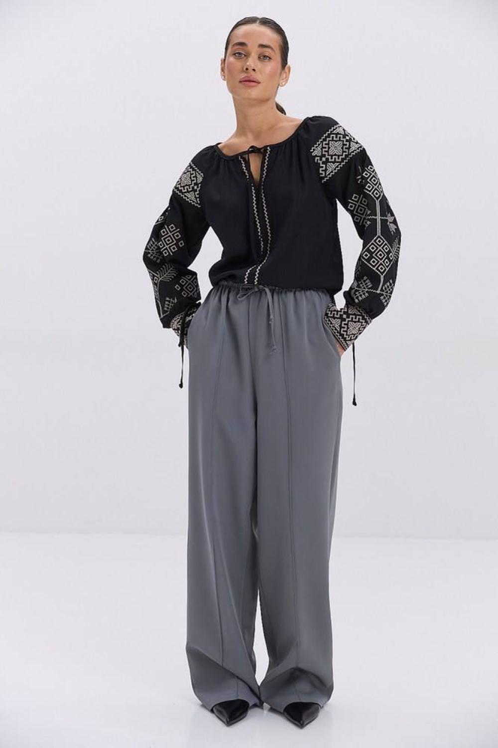 Black embroidery