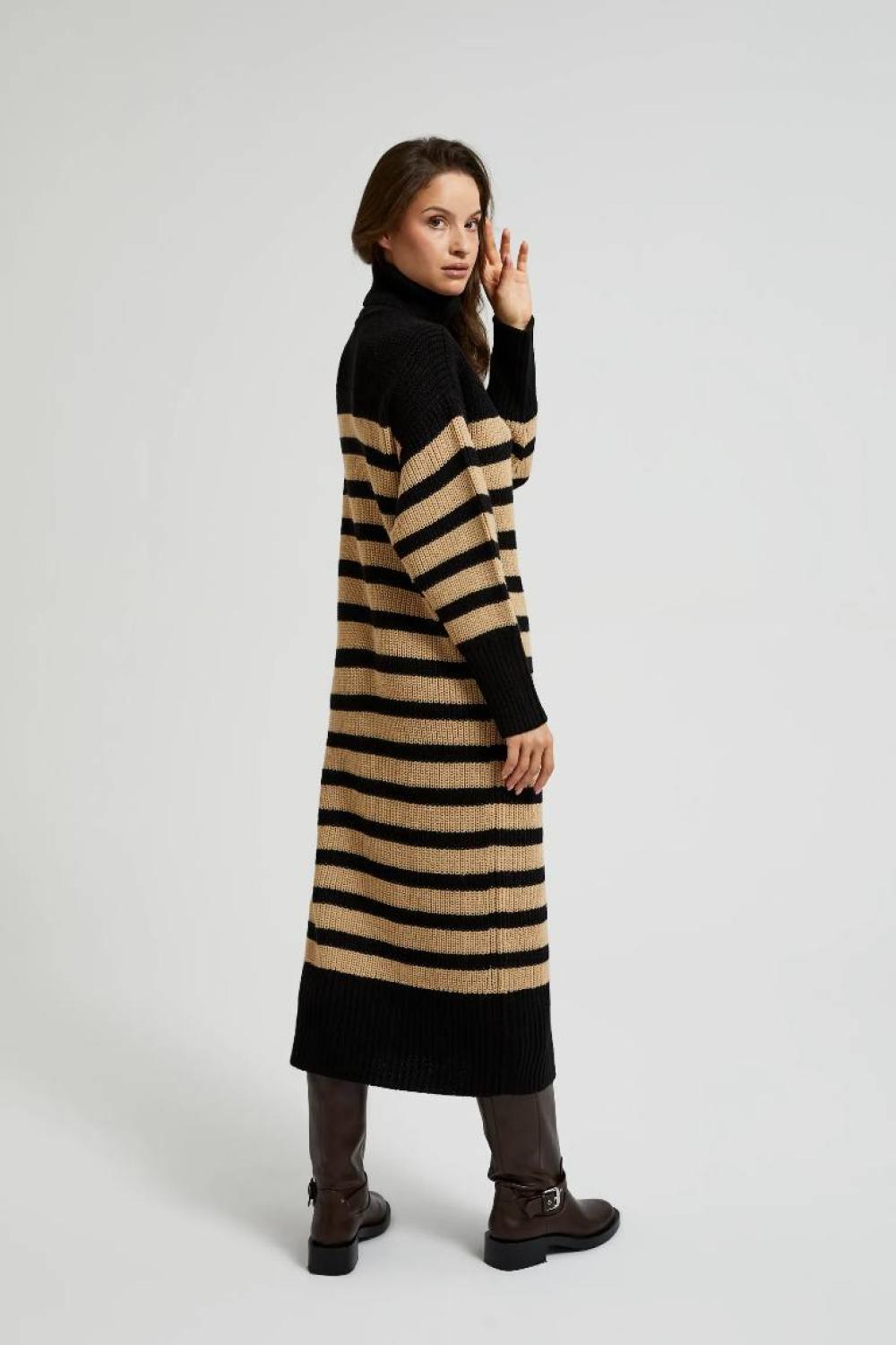 Striped knitted dress