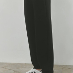 Black women's joggers on a bike