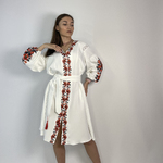 Сукня біла з синіми квітами Hardy