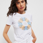 T-shirt white printed Moodo L-TS-3514