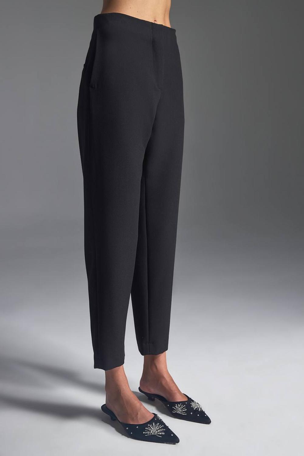 Classic women's black suit trousers