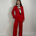 Women's red trouser suit HARDY