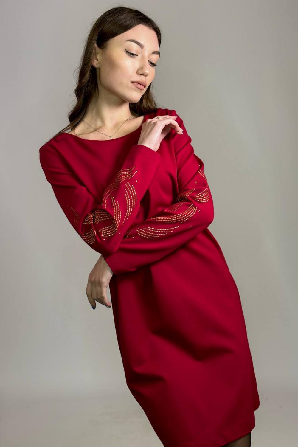 Red dress L-30 Lesia Ukrainka