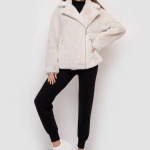 The eco-fur sheepskin coat