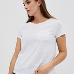 T-shirt white basic Moodo L-TS-4054