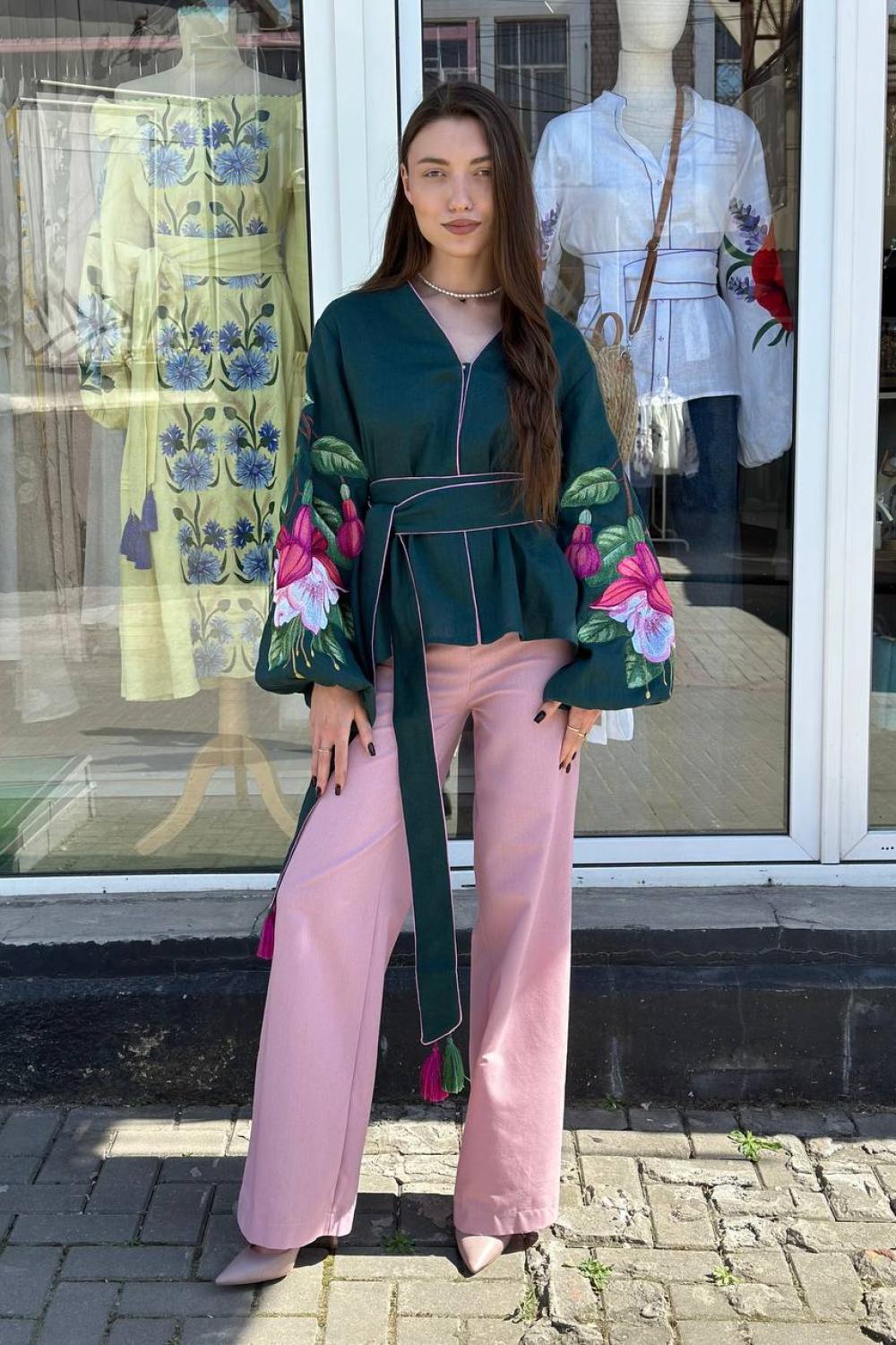 Embroidered Green EMBROIDERED GEM