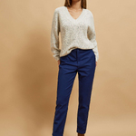 Women's V-neck sweater Z-SW-4258 MOODO