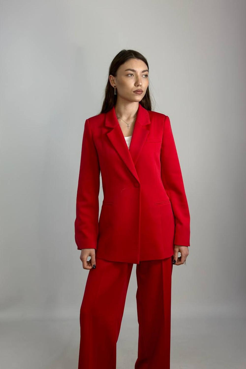 Women's red trouser suit HARDY