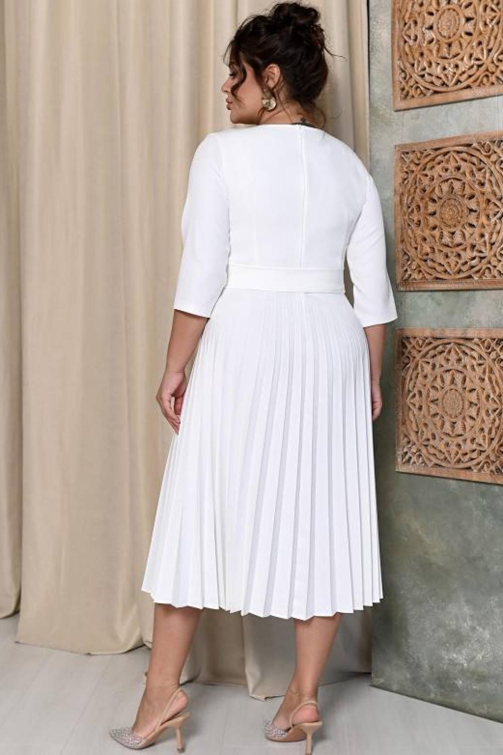 White festive dress Plus Size