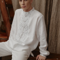 Вишиванка чоловіча з срібною вишивкою EMBROIDERED GEM