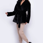 The eco-fur sheepskin coat