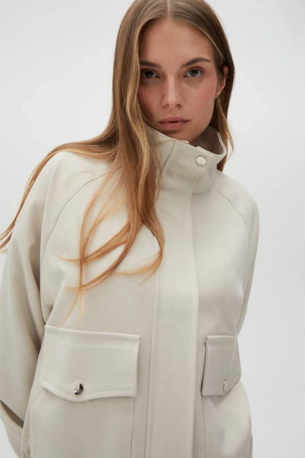 Beige felt jacket