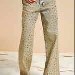 Vintage jeans with rivets