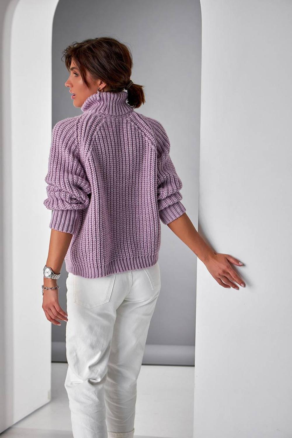 Women's warm purple jumper