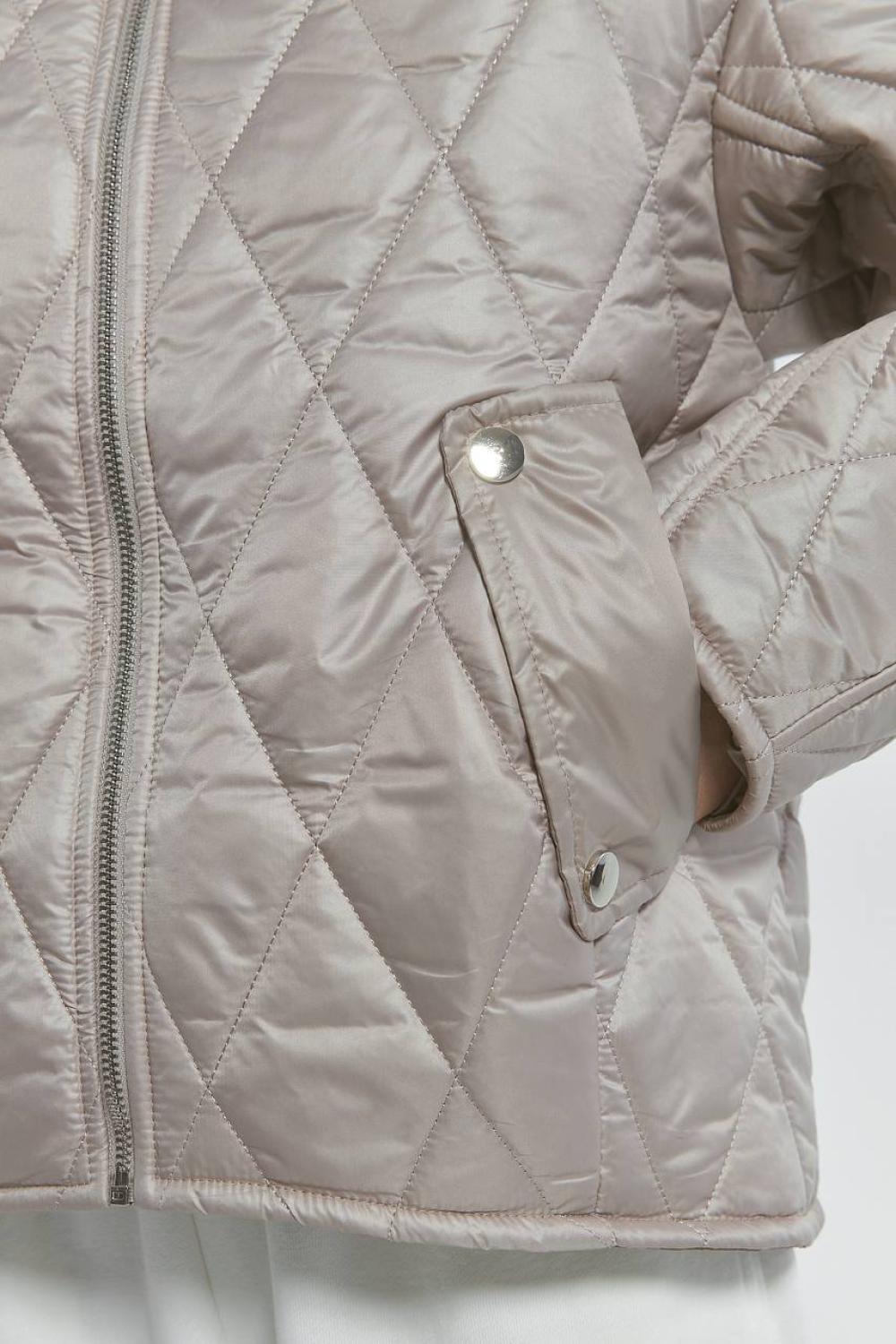 Silver quilted jacket