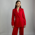 Women's red trouser suit HARDY