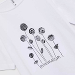 Cotton T-shirt white with print MOODO