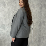 Сірий жакет Plus Size