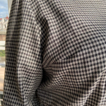 Petro Soroka knitted gray checkered dress