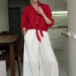 Штани білі палаццо з тенселу mihos_white_pants