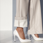 Palazzo pants made of milk eco-leather 250.2 Artmon
