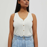 White button top L-TS-4070 Moodo
