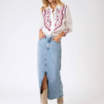 White embroidered shirt sidney-K-Realiz