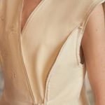 Vanilla elongated vest