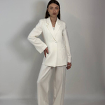 Women's white trouser suit HARDY