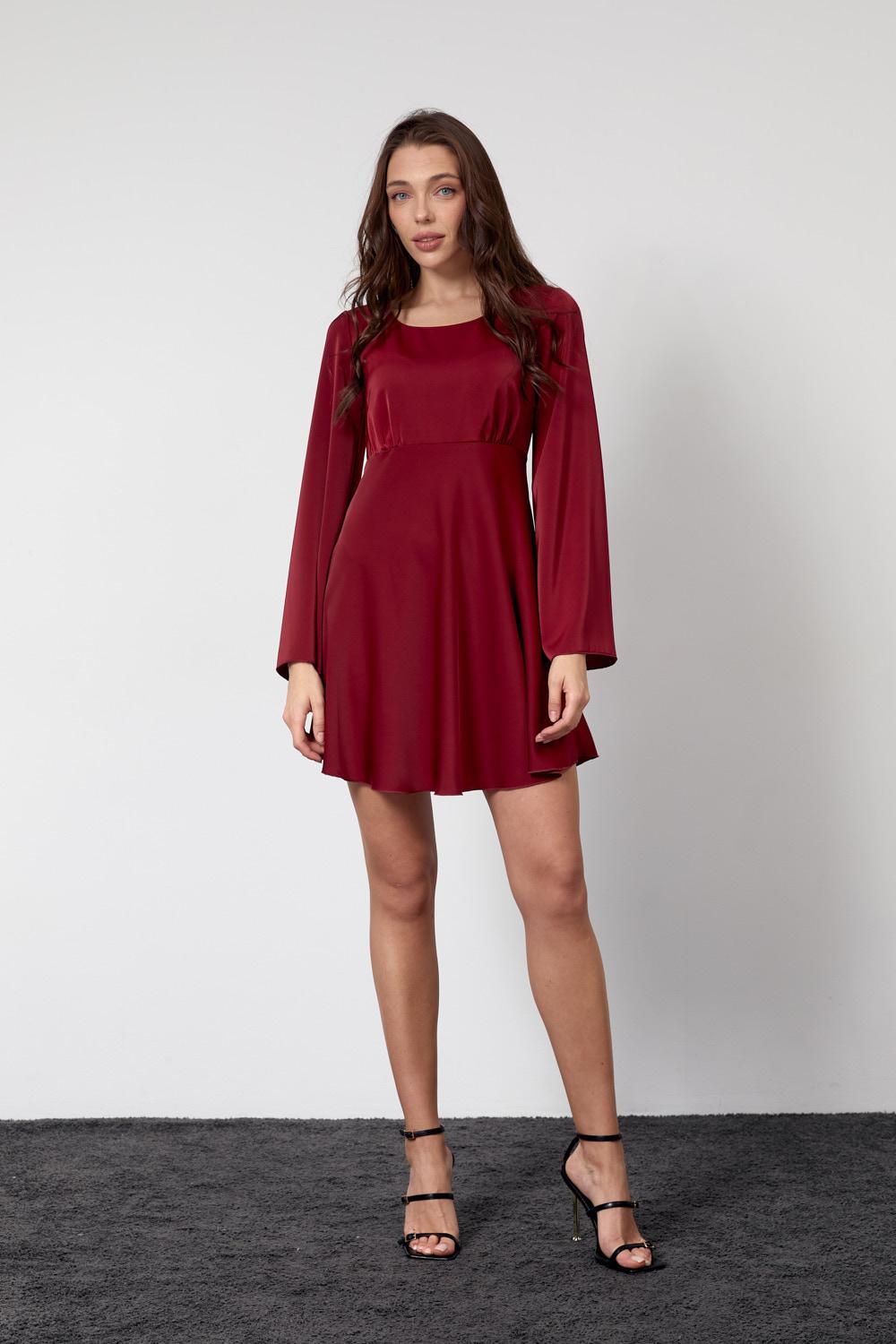 Burgundy mini dress