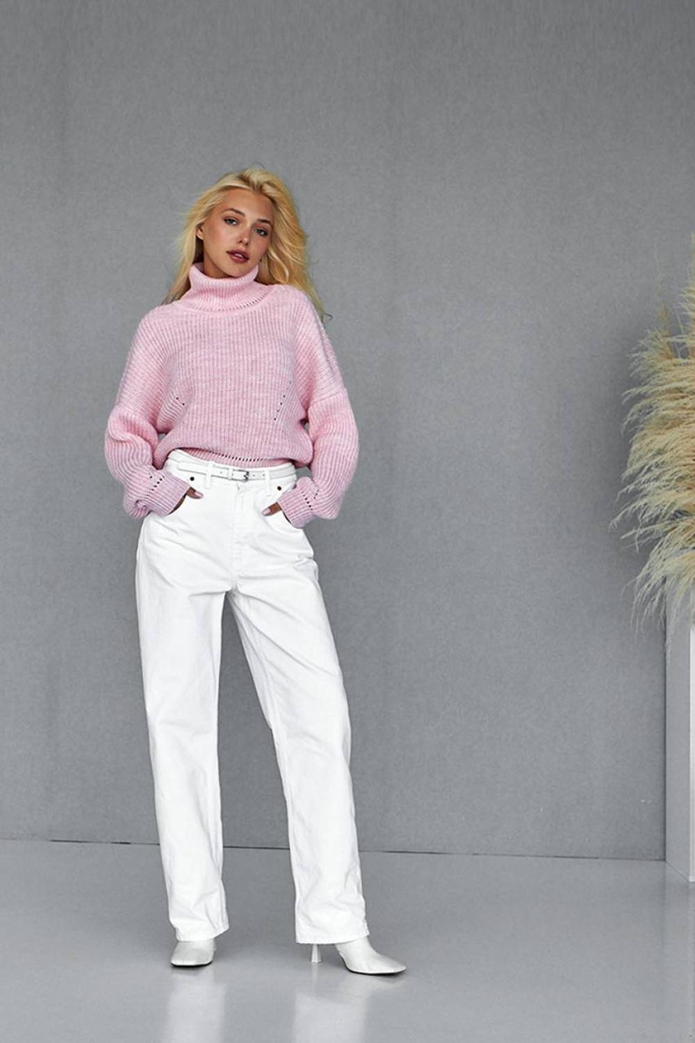 Pink wool sweater