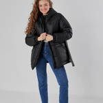 Winter Women's Black Jacket with Pockets 354-01 Hardy